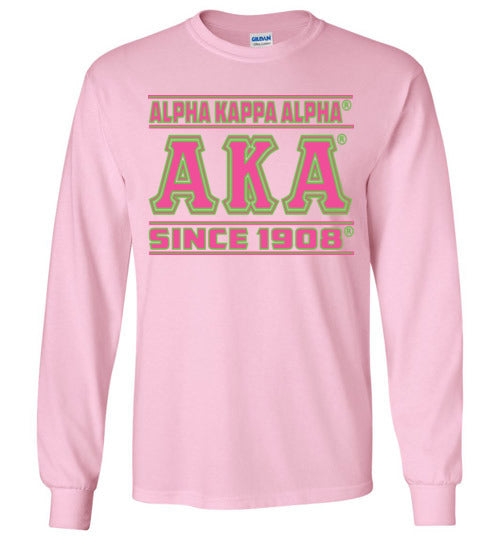 Alpha Kappa Alpha Long Sleeve T-Shirt Ed. 9 - My Greek Letters