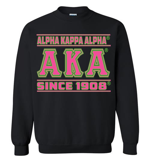 Alpha Kappa Alpha Long Sweatshirts Ed. 9 - My Greek Letters