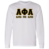 Alpha Phi Alpha Fraternity Long Sleeve T-Shirt - My Greek Letters