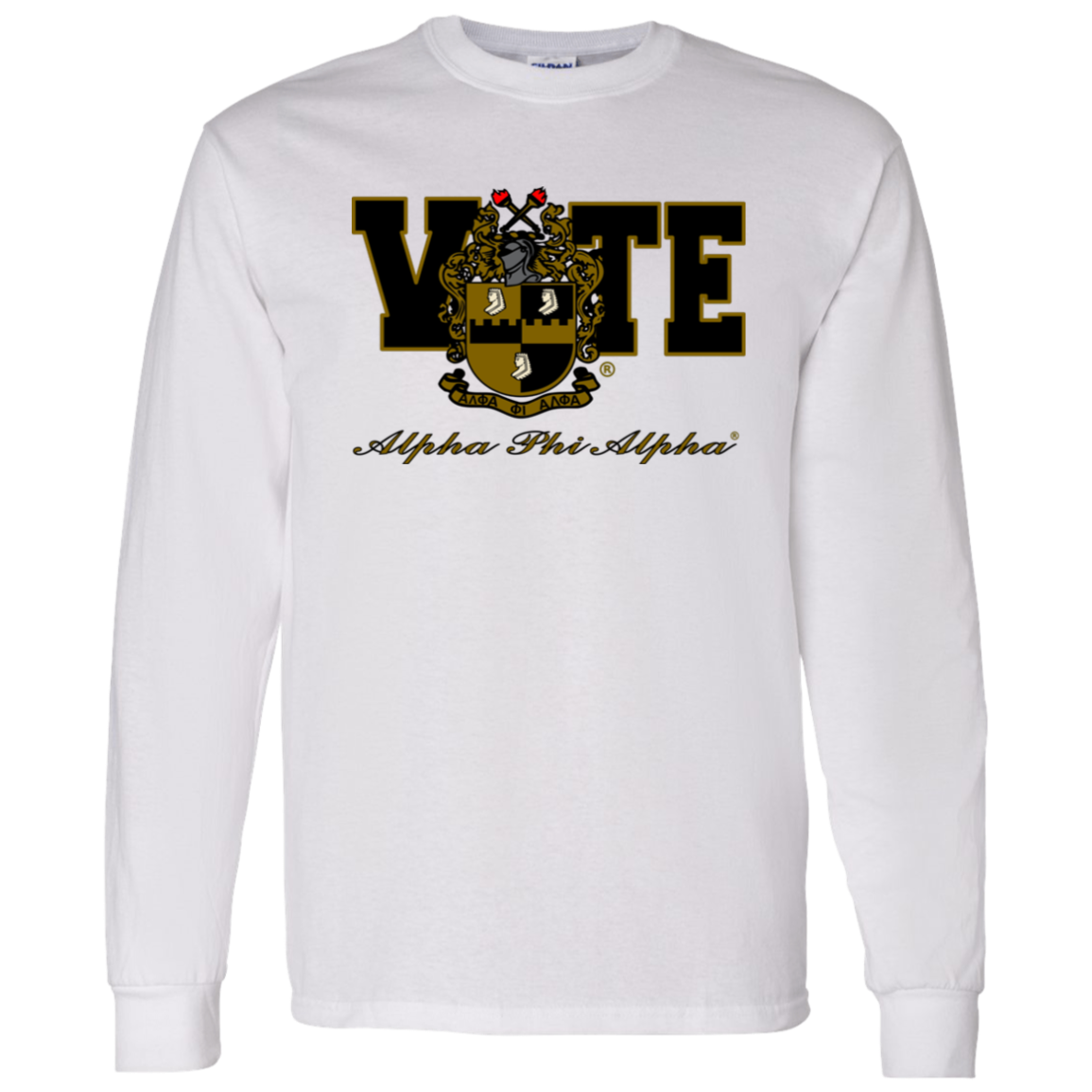 Alpha Phi Alpha Fraternity Long Sleeve T-Shirt - My Greek Letters