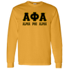 Alpha Phi Alpha Fraternity Long Sleeve T-Shirt - My Greek Letters
