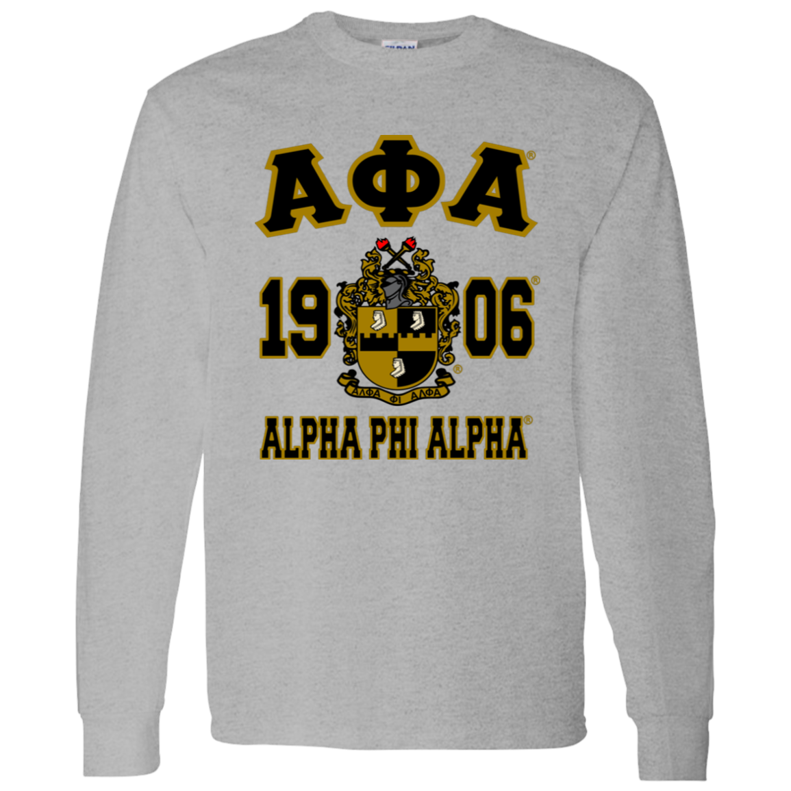 Alpha Phi Alpha Fraternity Long Sleeve T-Shirt - My Greek Letters